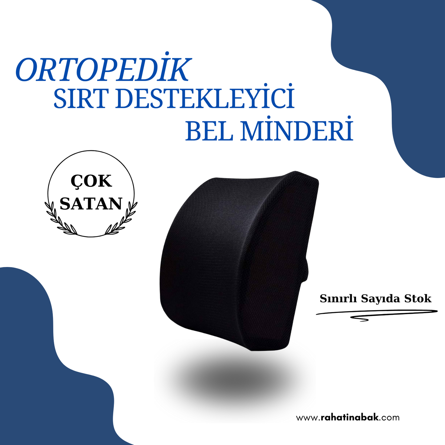 Sırt Destekleyici Ortopedik Bel Minderi