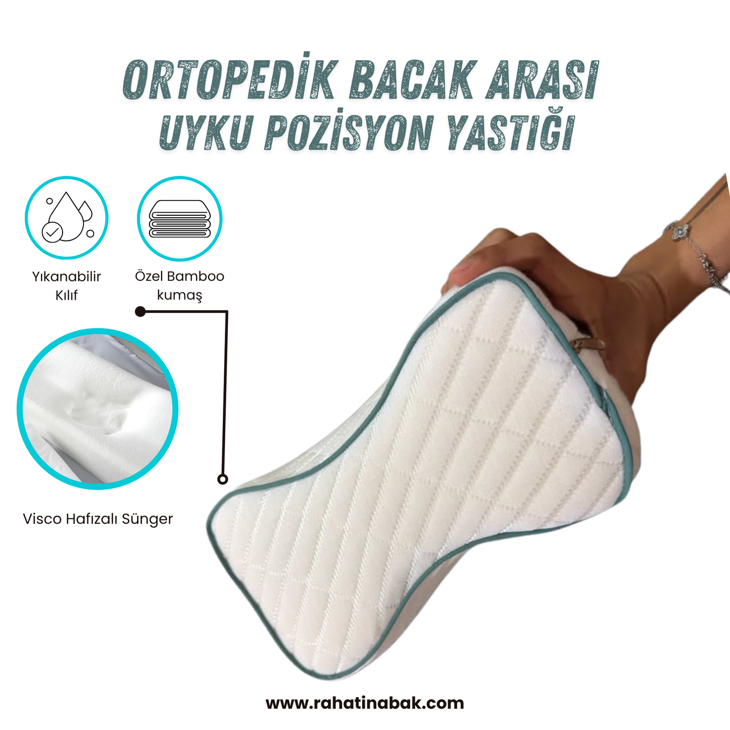Ortopedik Bacak Arası / Uyku Pozisyon Yastığı
